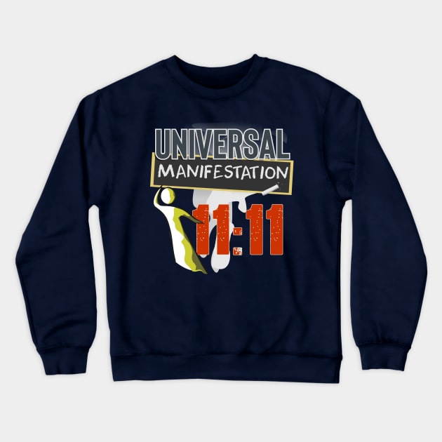 Universal Manifestation 11:11 Crewneck Sweatshirt by Markyartshop